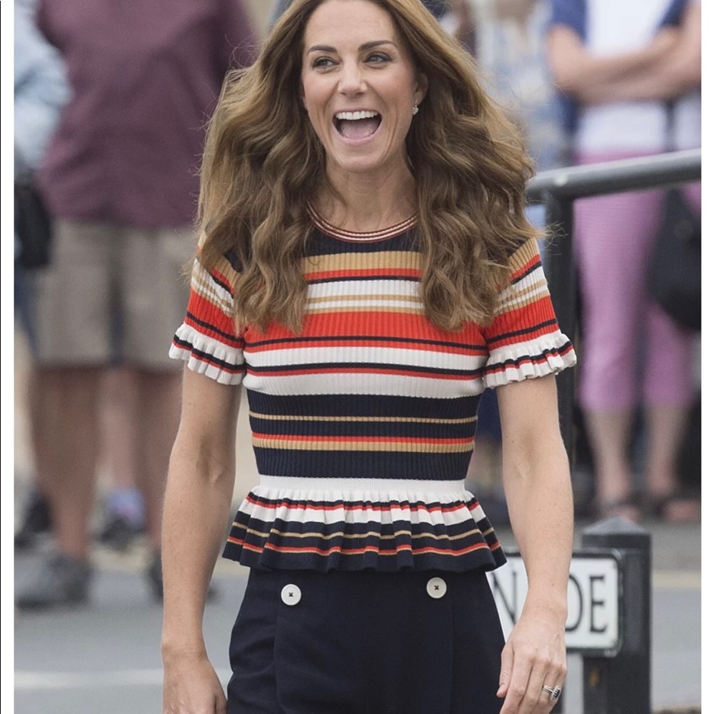 Knit Sandro Top Kate Middleton